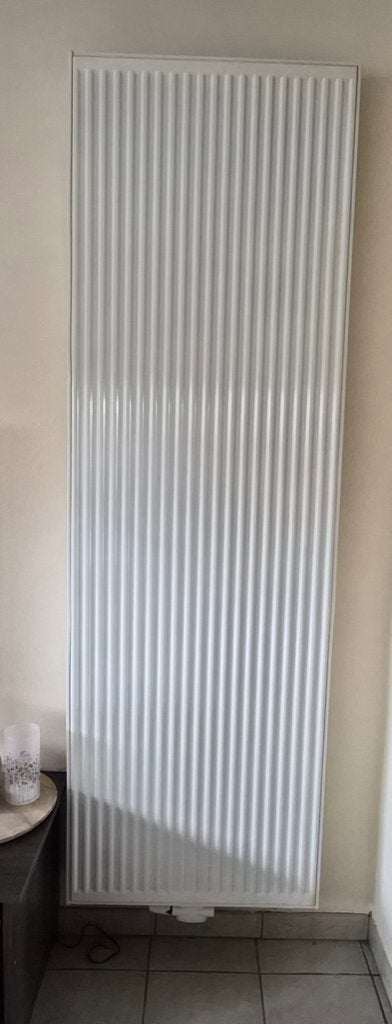 Verticale radiator geribbelde voorzijde, Ophalen, Zo goed als nieuw, 800 watt of meer, Radiator