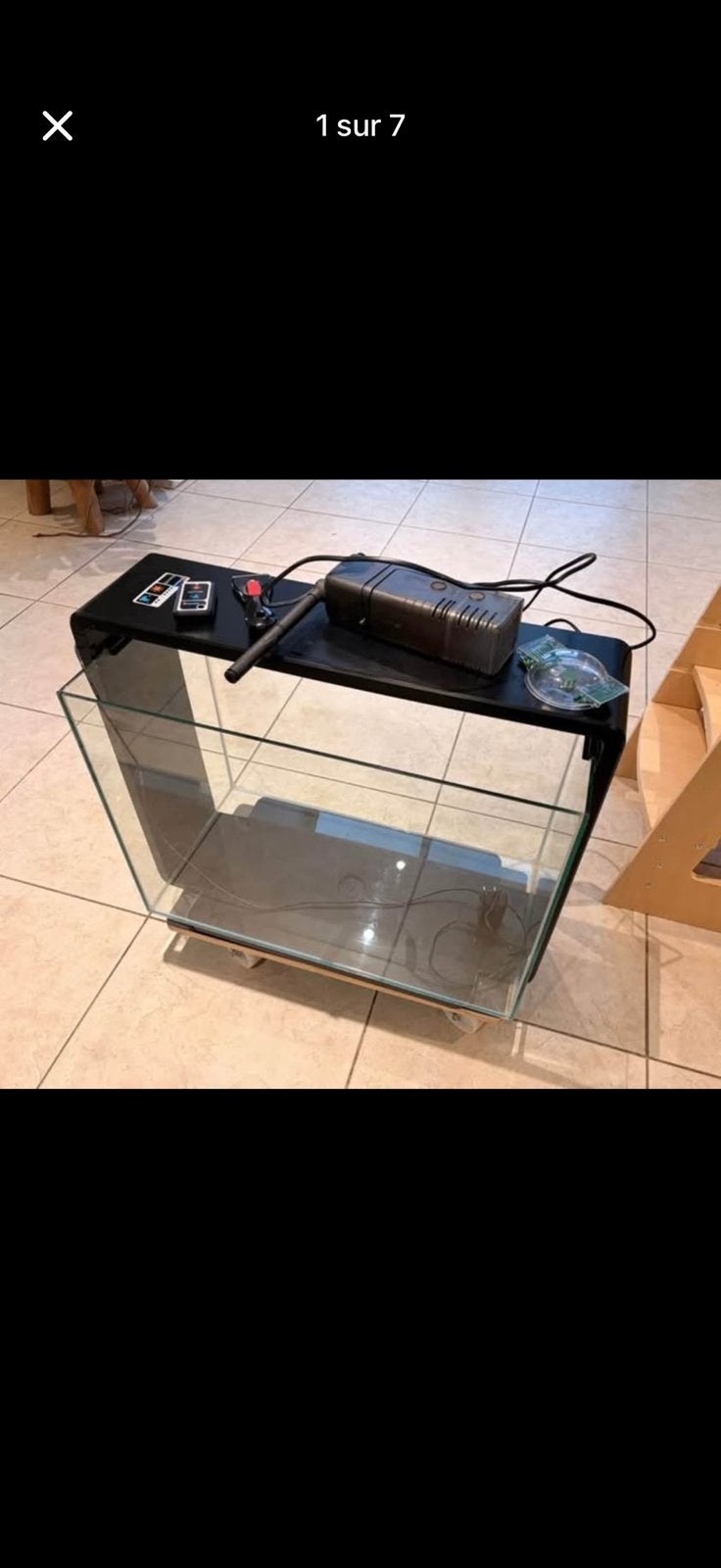 Aquarium superfish home 85 accessoires et décorations inclus, Pompe, Aquarium vide, Enlèvement, Utilisé