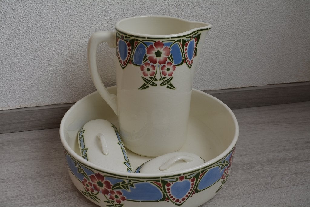 Ancien ensemble de toilette ., Antiek en Kunst, Antiek | Keramiek en Aardewerk, Ophalen