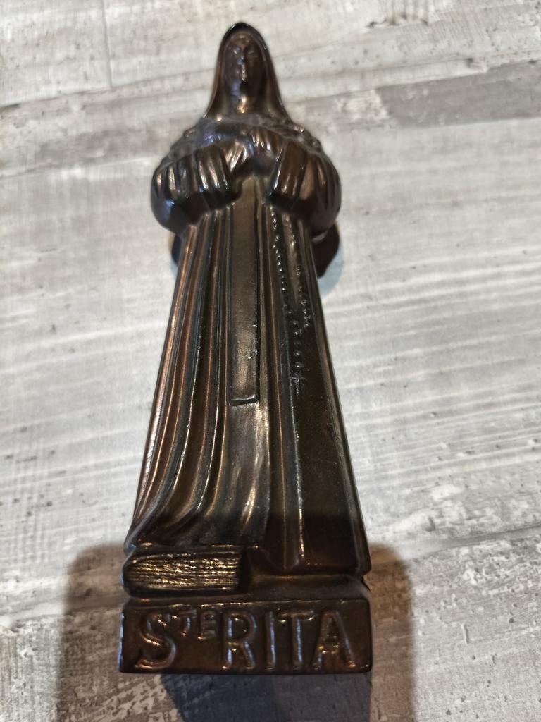 Beeldje heilige Rita in metaal, Ophalen