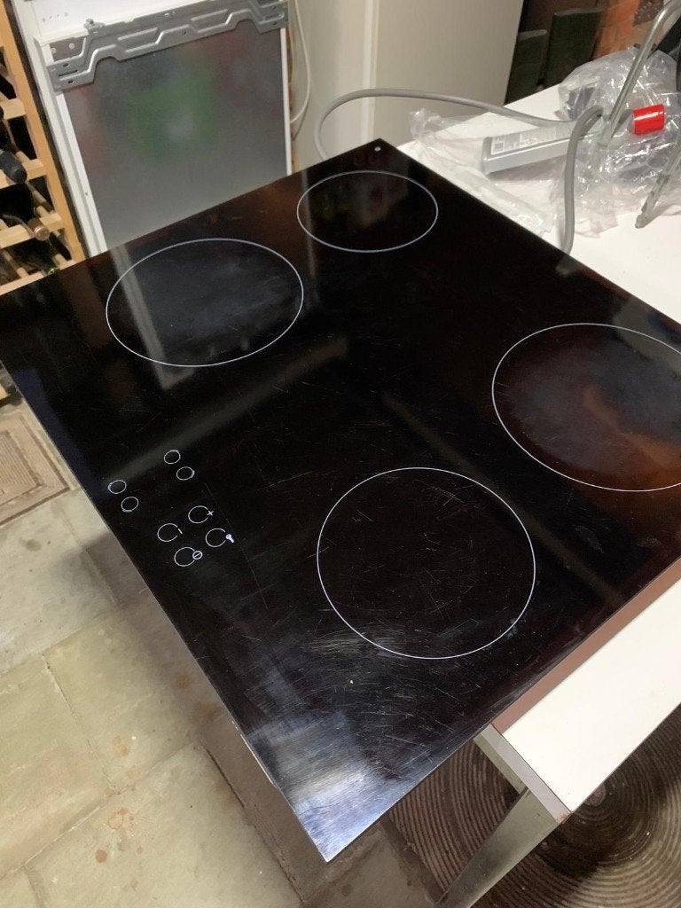 Tecnolux - Plaque vitrocéramique - 4 zones, Electroménager, Tables de cuisson, Utilisé, Encastré, 4 zones de cuisson, Enlèvement