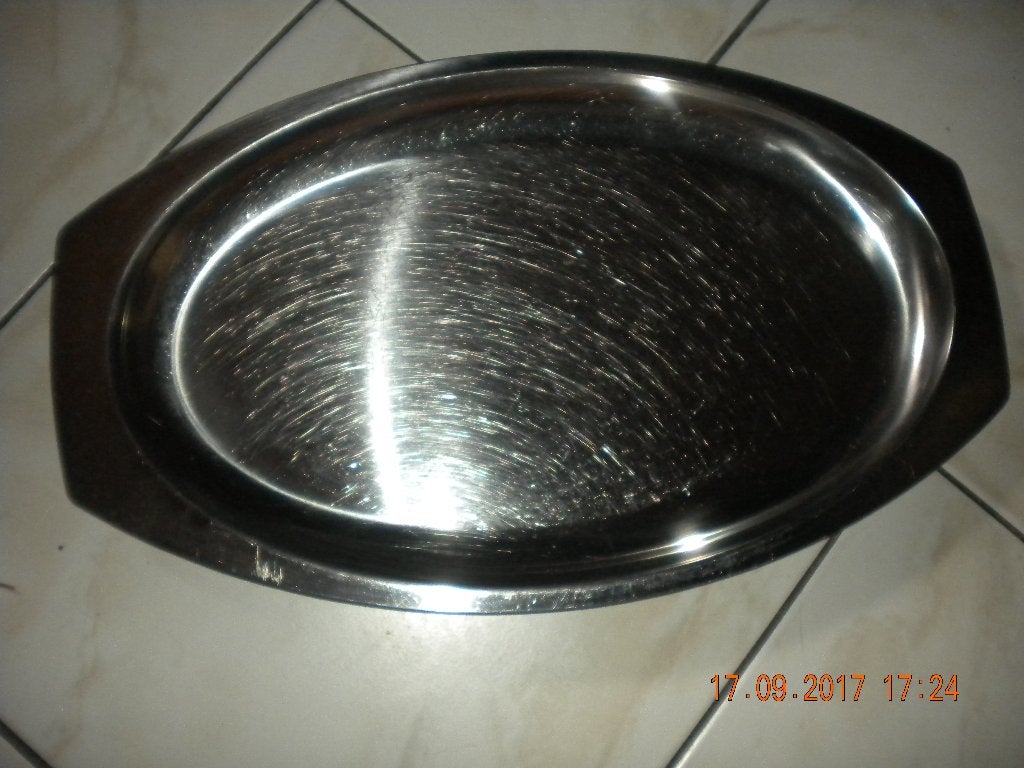 Inox schotel (1x), Ophalen