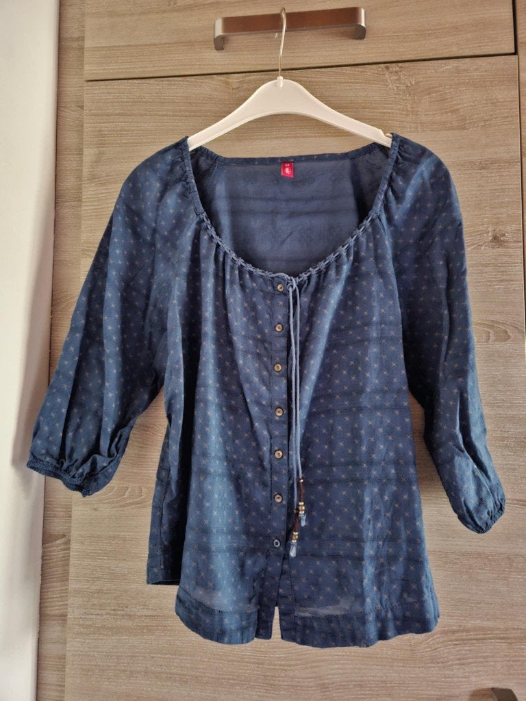 Blouse Esprit EDC taille XS, Enlèvement ou Envoi, Comme neuf, Taille 34 (XS) ou plus petite, Bleu