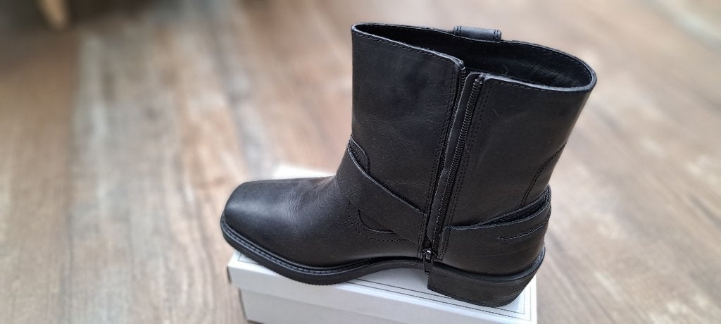 Bikerboots +  instappers goud, Kleding | Dames, Ophalen, Nieuw, Instappers, Zwart