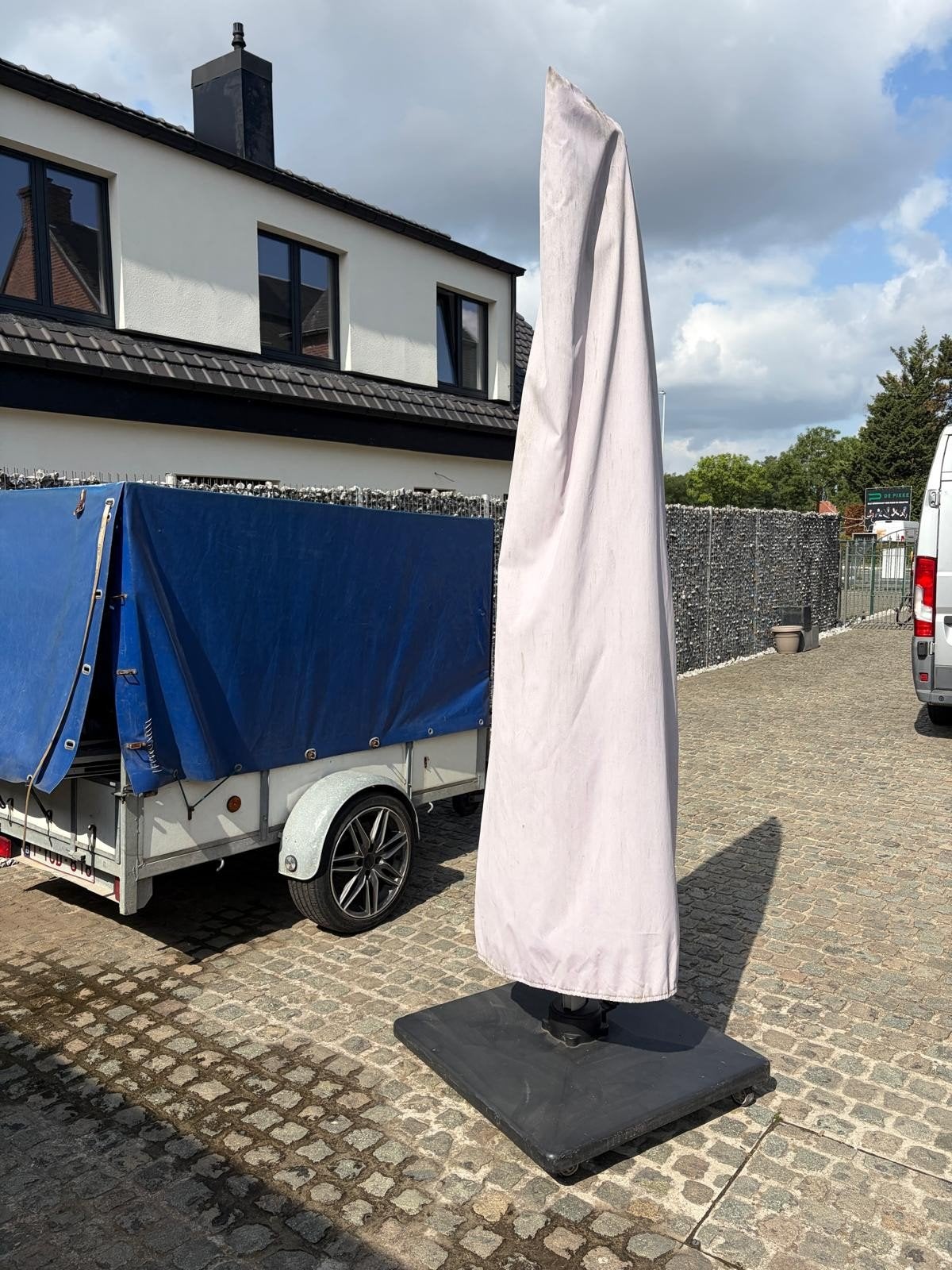 zweef parasolte koop, Ophalen