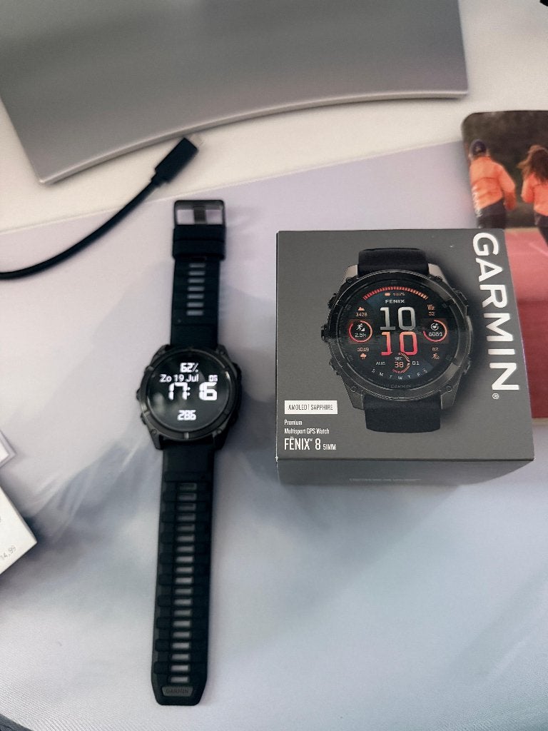 Garmin Fenix 8 Amoled Sapphire 51mm, Ophalen, Zwart, Garmin, Nieuw