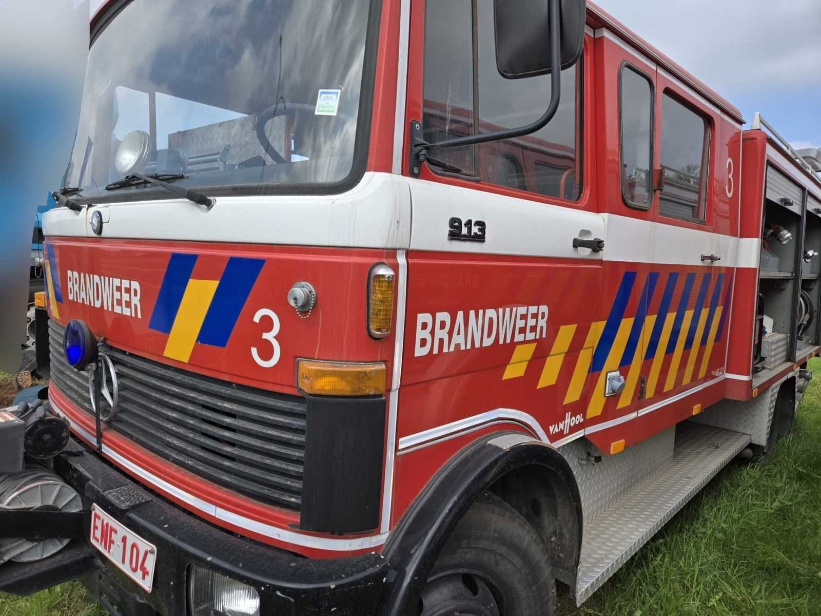 Mercedes-Benz 913 camion de pompiers 1979 - fonctionnel, Autos, Achat, Entreprise, Autres carburants, Mercedes-Benz