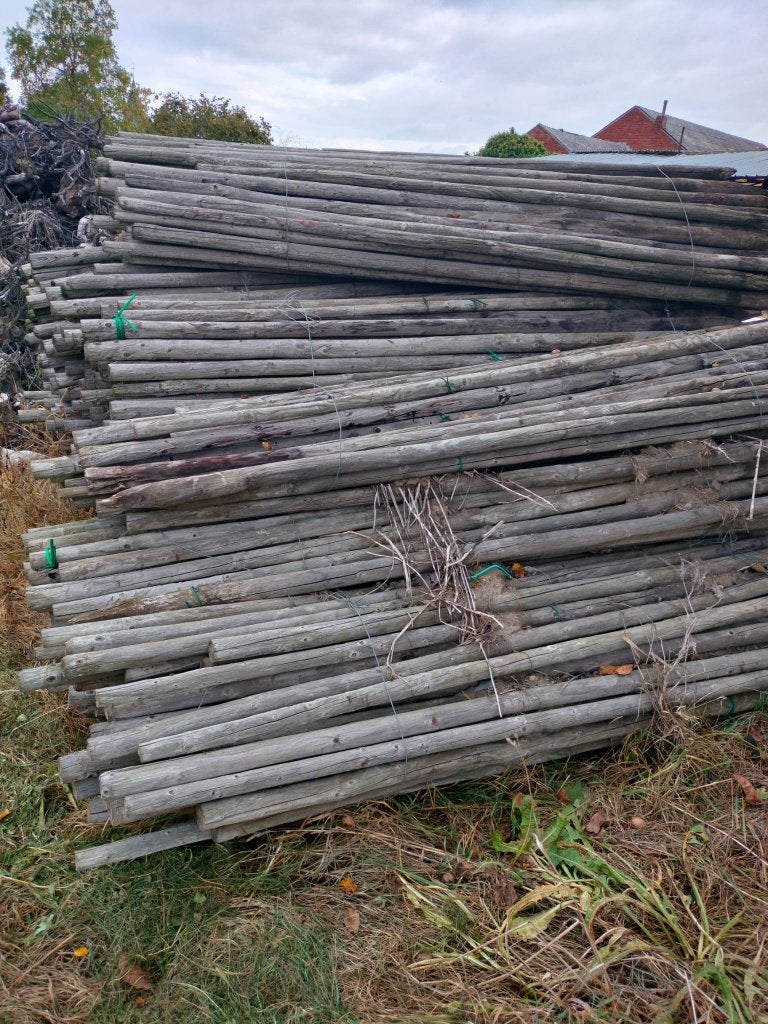 houten palen, Tuin en Terras, Ophalen, Gebruikt, Palen