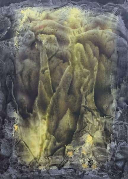 Kunsthandel Gennep - "Manifestaties Van Het Onbewuste 2", Antiquités & Art, Art | Peinture | Moderne, Envoi, Papier/carton, Signé