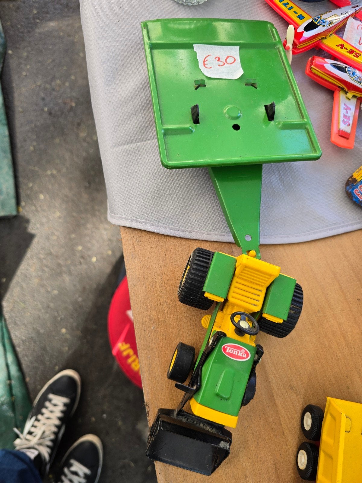 Tonka traktor met aanhangwagen, Hobby en Vrije tijd, Ophalen