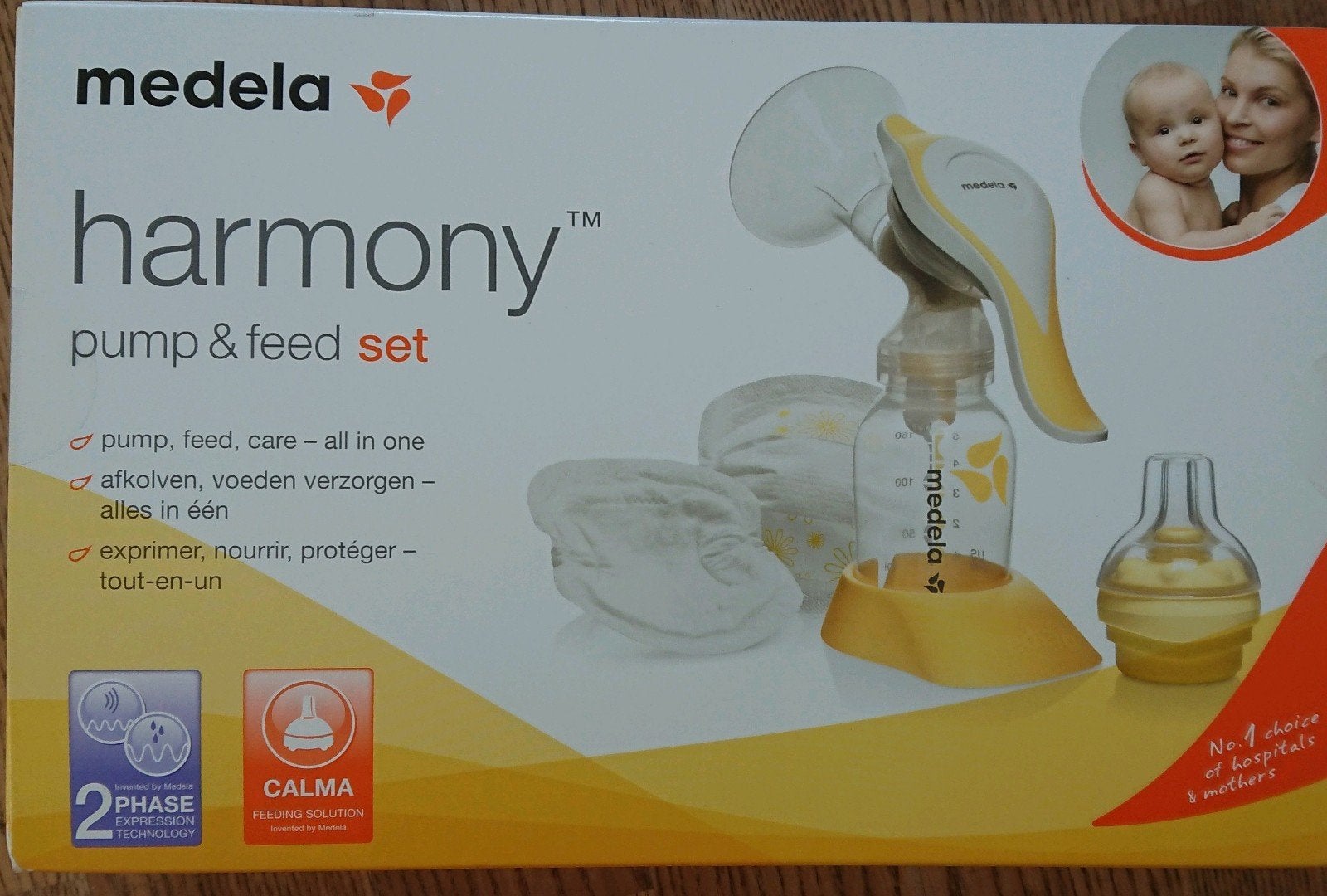 Medela harmony pump & feed set, Ophalen, Zo goed als nieuw, Borstkolf, Medela