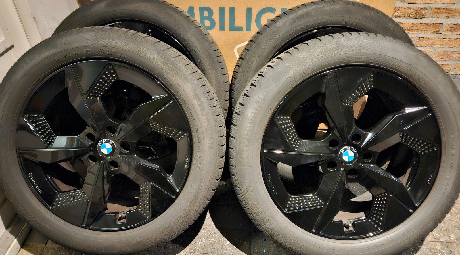 19 inch BMW IX3 Winterset 5x112 Continental 245-50R19 TPMS, Ophalen, Audi