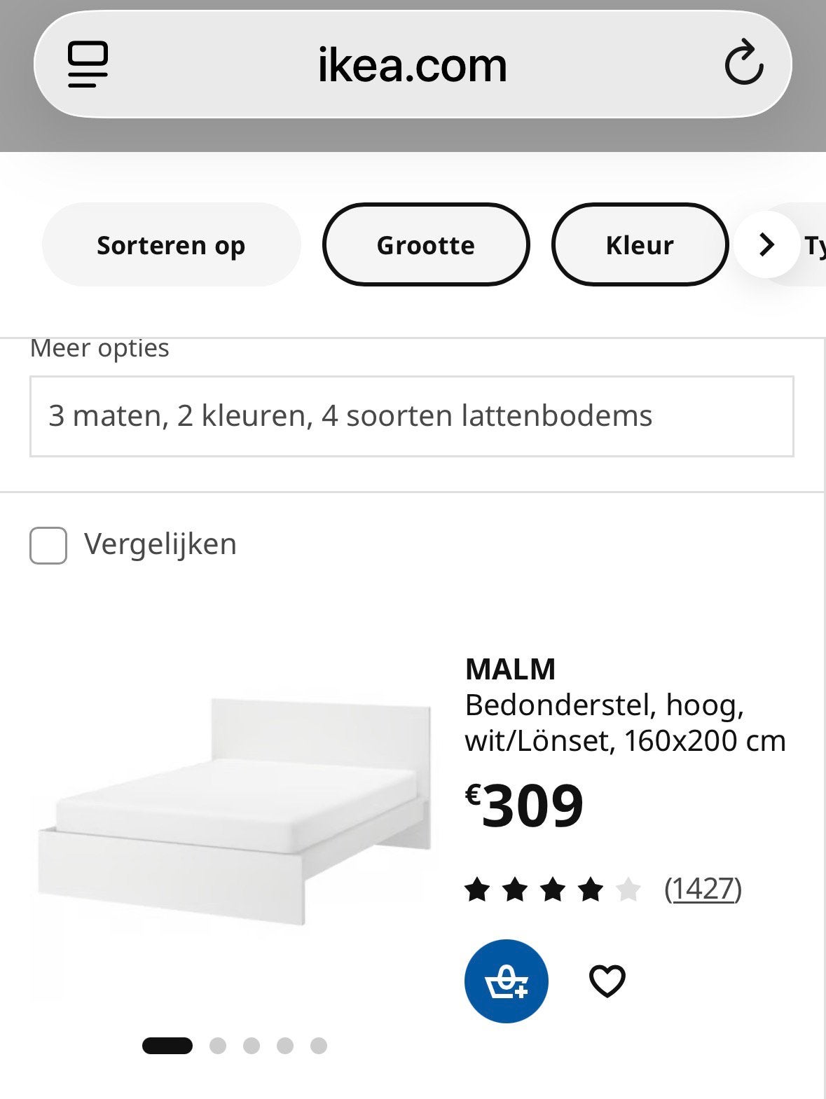 bed compleet, Ophalen, Zo goed als nieuw
