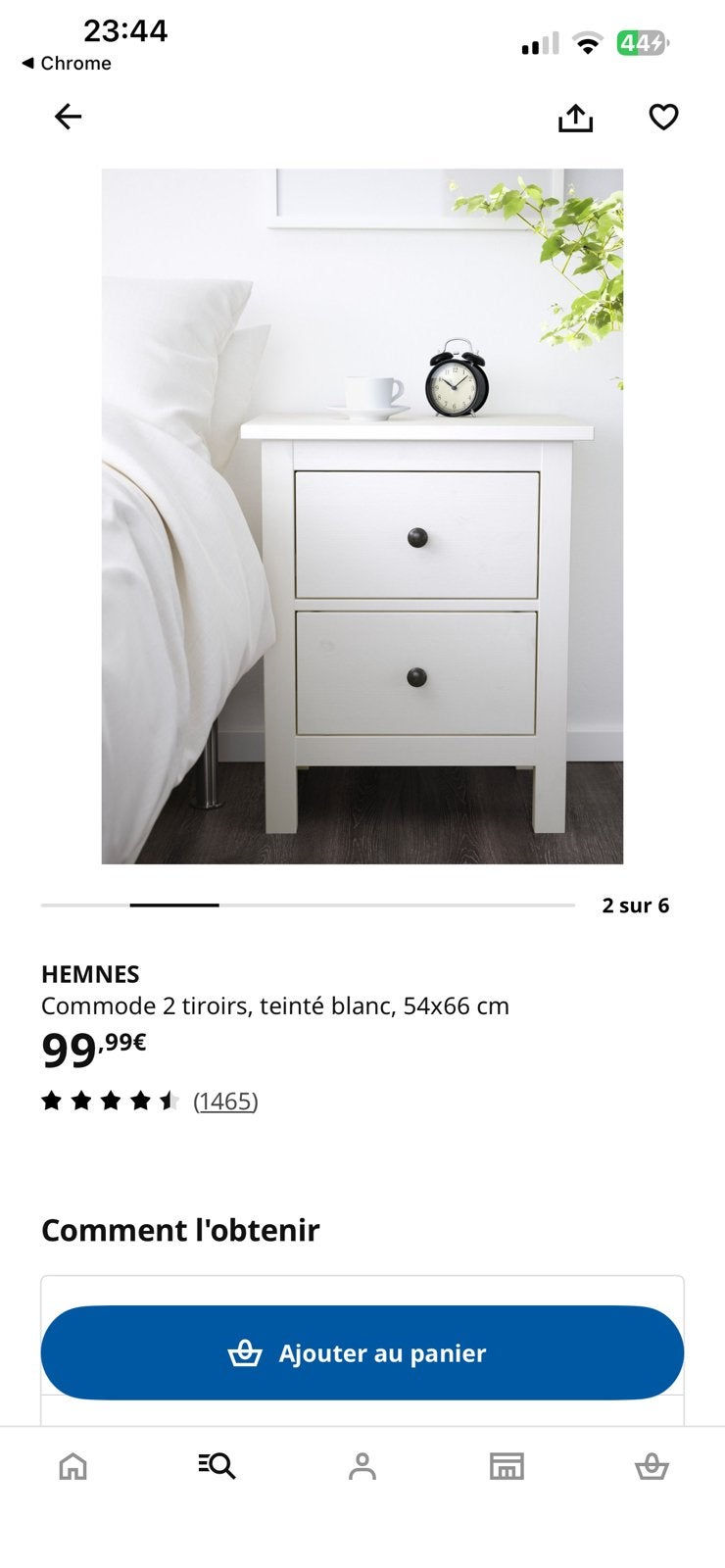 Table de nuit x 2, Maison & Meubles, Enlèvement