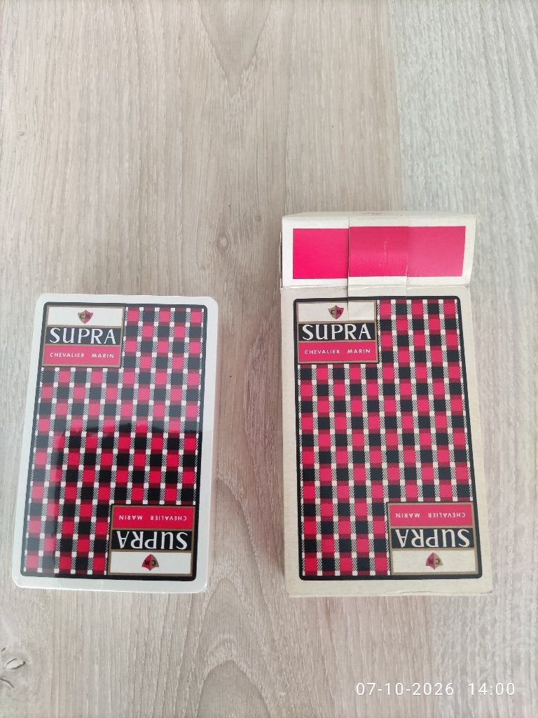 Supra retro speelkaarten set, Ophalen of Verzenden, Zo goed als nieuw, Speelkaart(en)