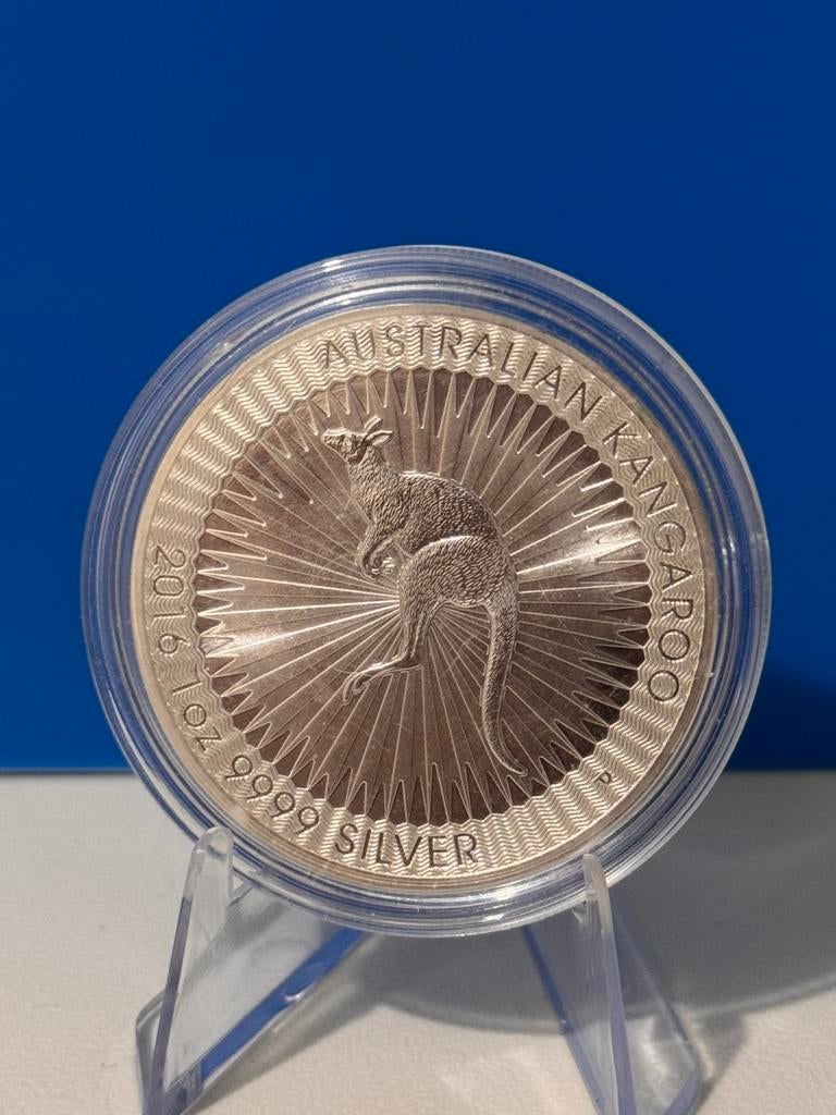 2016 Australian Kangaroo 1 oz 9999 Zilver, Ophalen, Zilver
