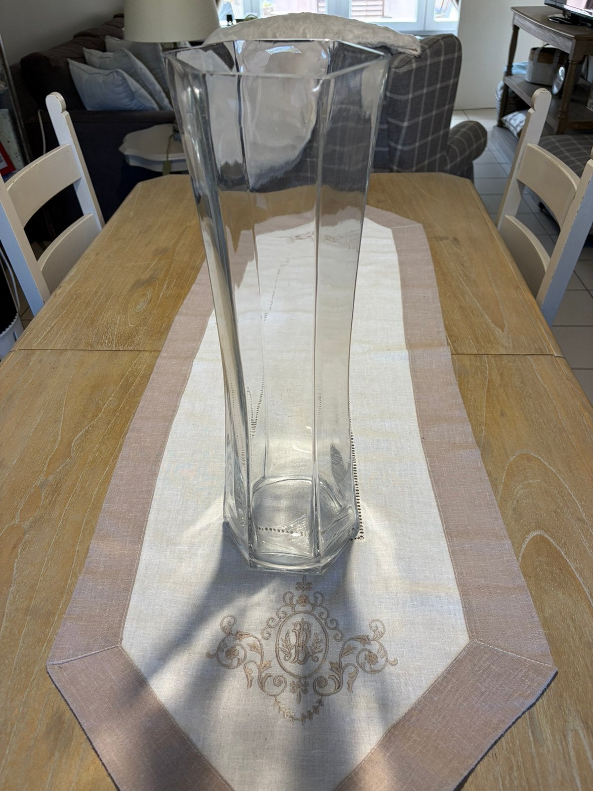 Glazen vaas – 45 cm hoog, Antiek en Kunst, Ophalen