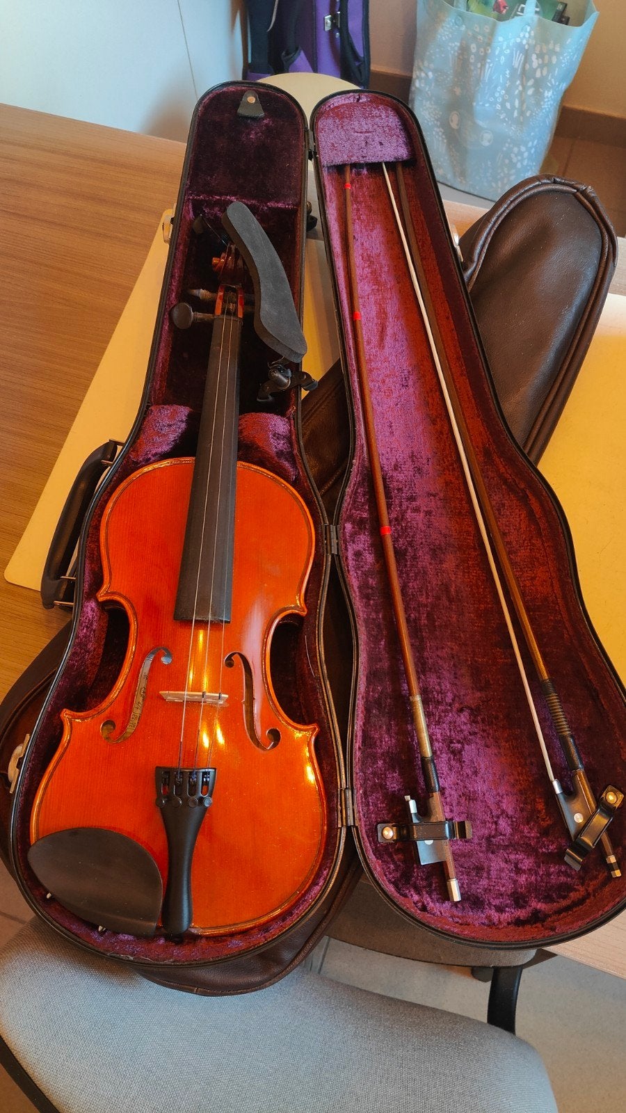 Viool - le classique 4/4, Musique & Instruments, Violon, Avec valise, Utilisé, Enlèvement ou Envoi