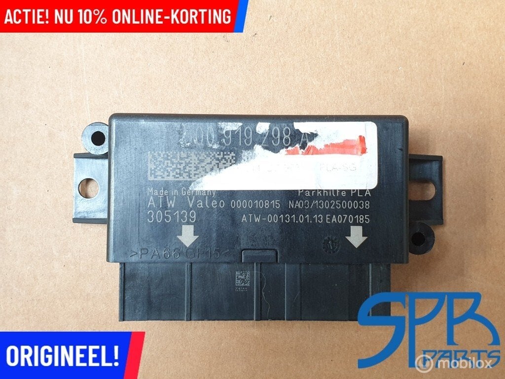5Q0919298A Pla PDC INPARKEERHULP PARKEERSENSOR MODULE A3 8V, Gebruikt, Volkswagen, Ophalen of Verzenden, Volkswagen