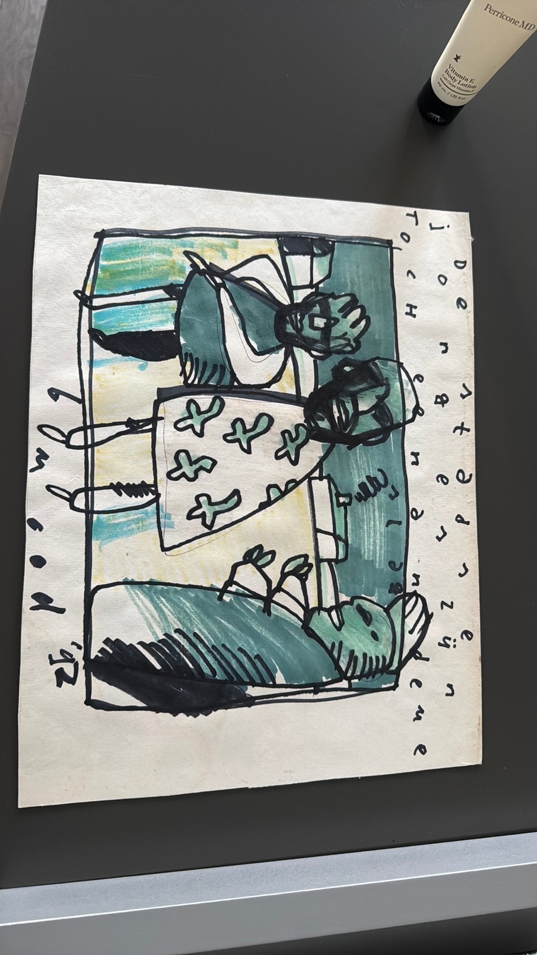 Pentekening herman brood, Antiek en Kunst, Ophalen