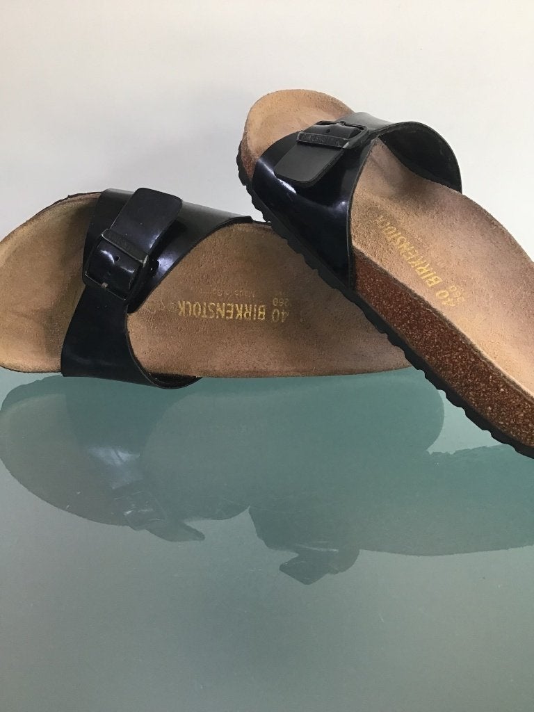 Birkenstock Madrid 40 | noir | Livraison gratuite, Comme neuf, Envoi, Birkenstock, Sandales de bain