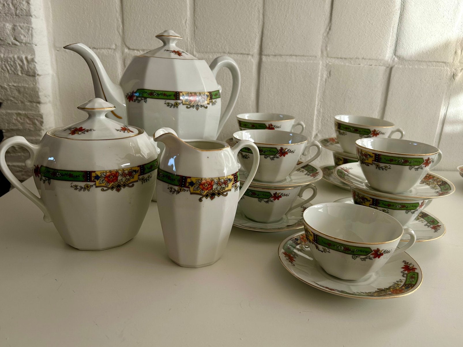 Koffieservies Made in Czecho-Slovakia, Antiek en Kunst, Ophalen