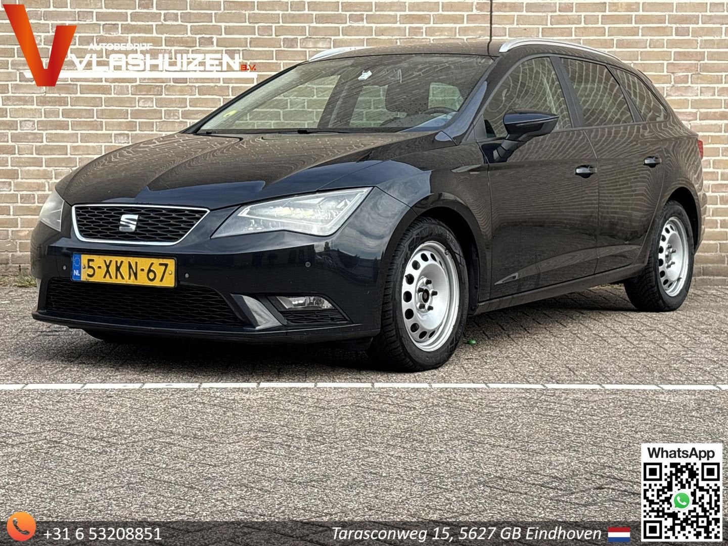 Seat Leon ST 1.6 TDI Style Business Ecomotive | Climate | Cr, Auto's, Seat, Zwart, Zwart, Bedrijf, Parkeersensor