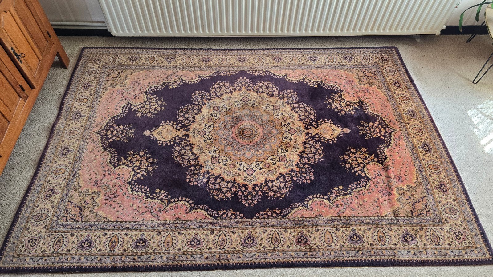 Perzisch tapijt, Huis en Inrichting, Stoffering | Tapijten en Vloerkleden, Ophalen, Roze