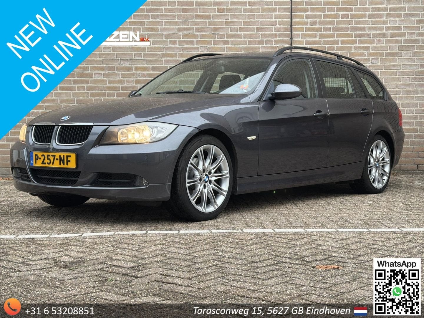 BMW 320 3-serie Touring 320i | Climate | Cruise | Navi |, Autos, Argent ou Gris, Achat, Entreprise, Boîte manuelle