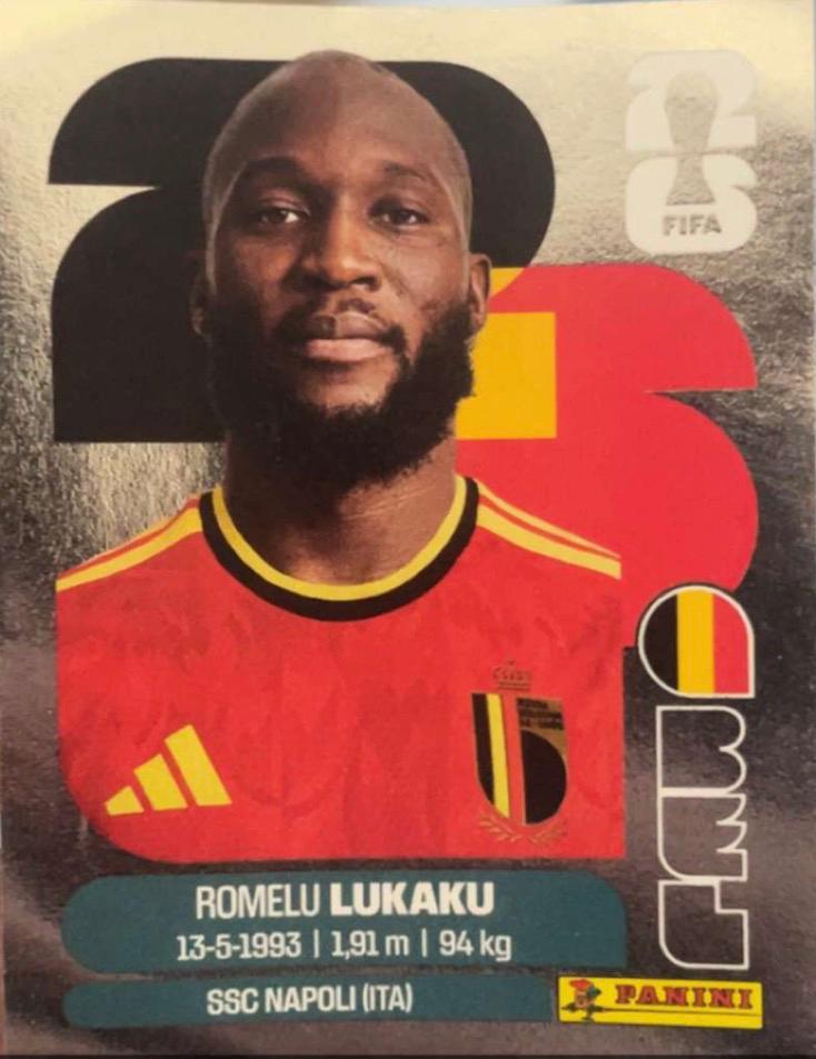 Zilveren Panini sticker 2026 (Lukaku), Ophalen of Verzenden, Nieuw, Sticker