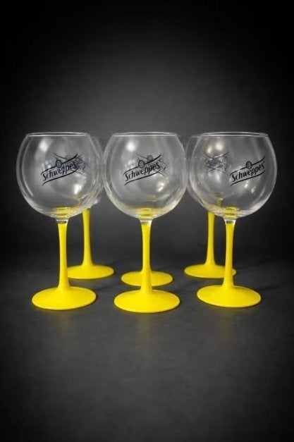 Six verres à cocktail Schweppes., Collections, Verres & Petits Verres, Neuf, Autres types, Enlèvement