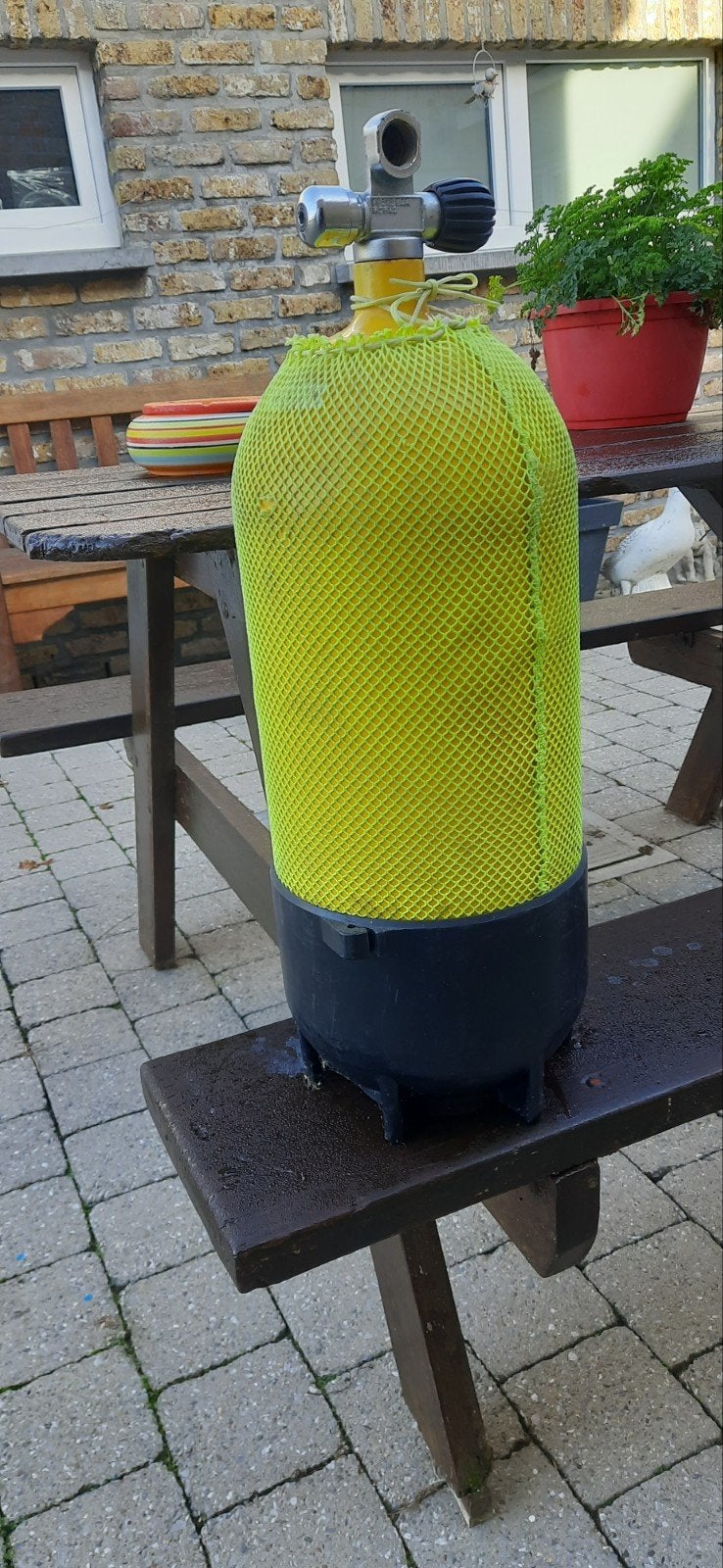 Duikfles 12L 232Bar, Watersport en Boten, Ophalen, Gebruikt, Duikfles
