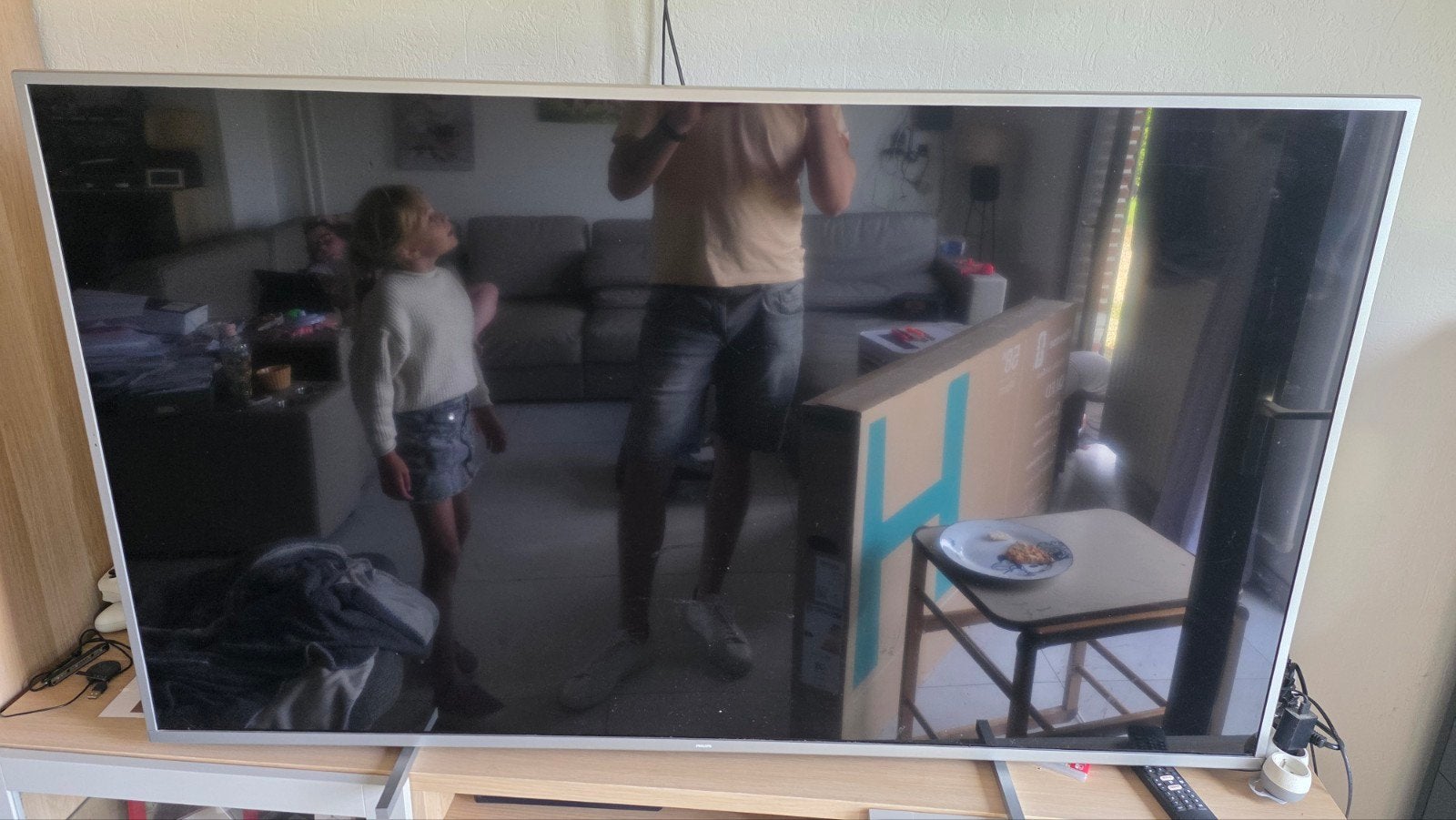 Philips ambilight 65 inch - zwart beeld, Ophalen, Philips