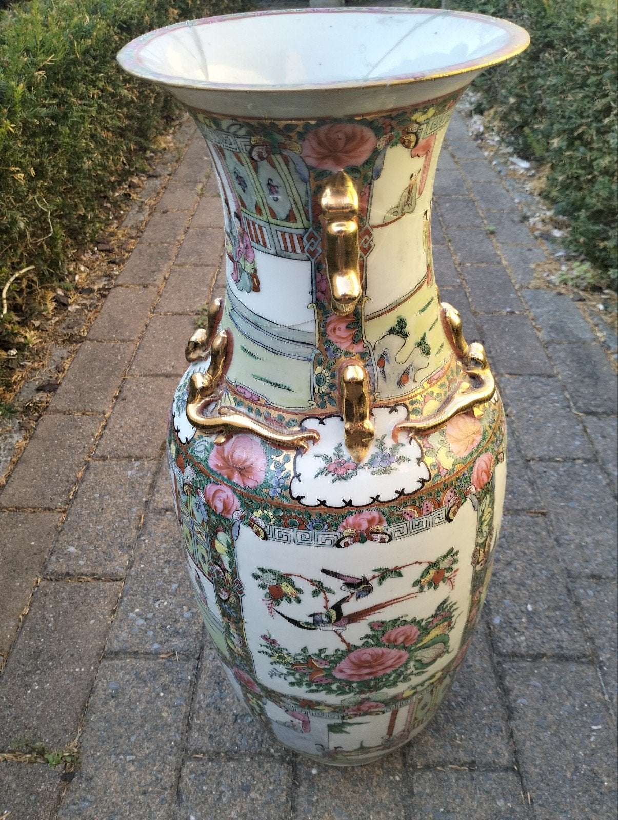 Vase chinois H62cm, Enlèvement