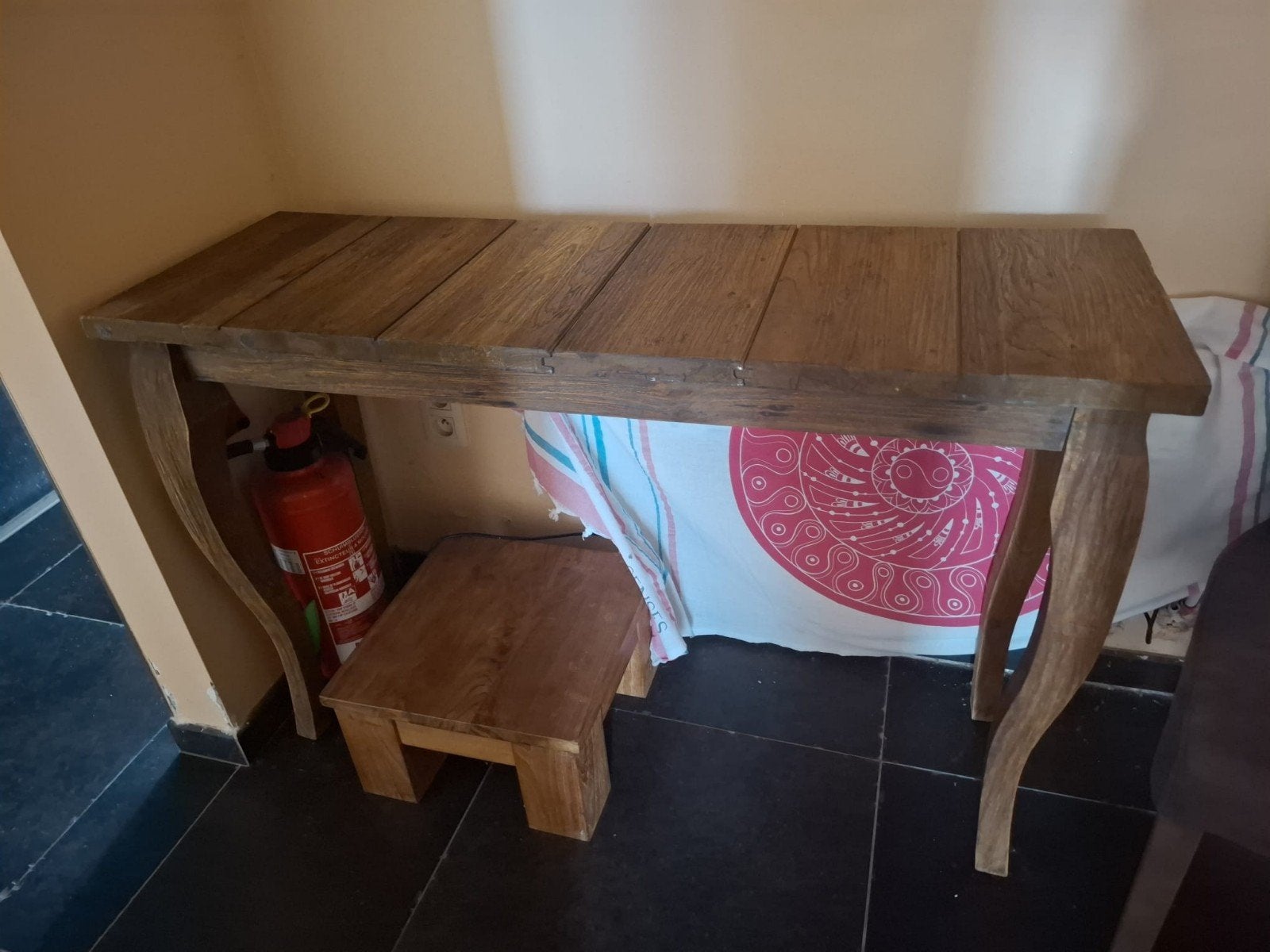 Smalle tafel, Ophalen