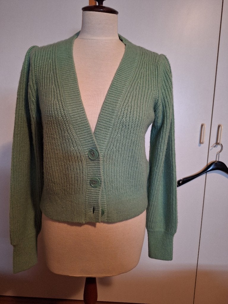 Lichtgroene cardigan - gilet - vest - Mt. S, Neuf, Enlèvement ou Envoi, Taille 36 (S), Vert