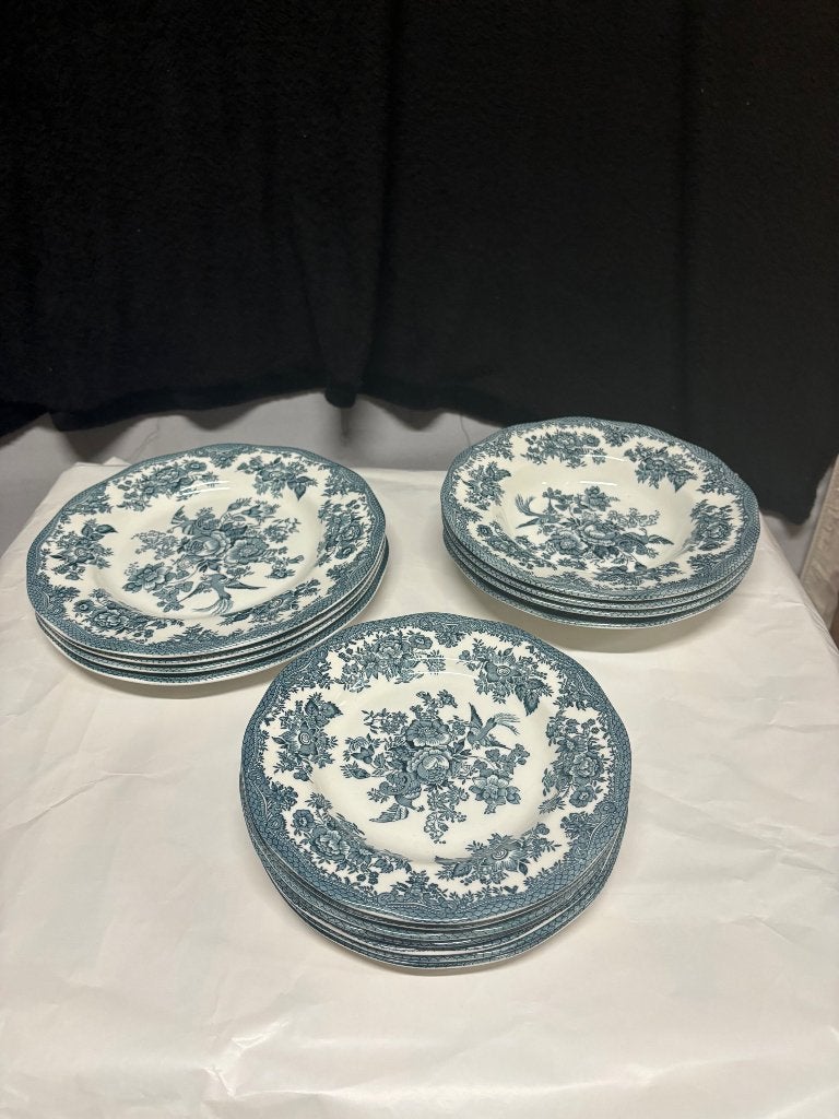 Service 14 assiettes English - Enoch Wedgwood, Antiquités & Art, Enlèvement