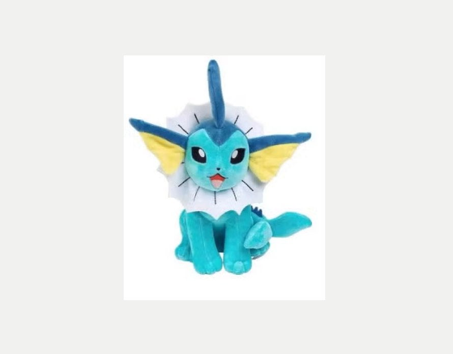 Pokemon pluche knuffel Vaporeon (25cm), Enlèvement ou Envoi, Neuf
