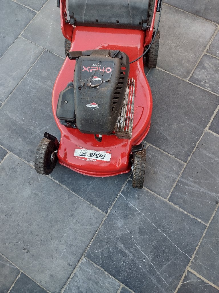 grasmaaier, Ophalen, Cirkelmaaier, Gebruikt, Opvangzak