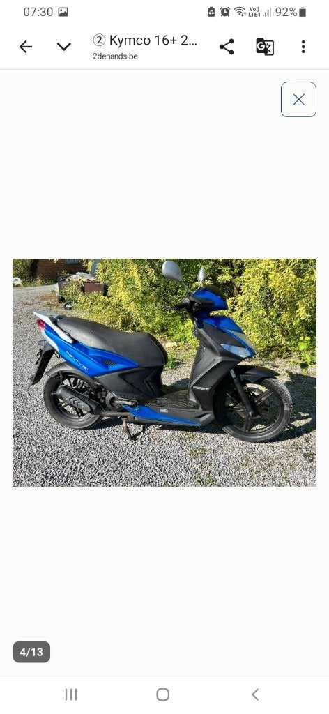 Kymco agility 16+, Vélos & Vélomoteurs, Enlèvement, Utilisé, Deux-temps, Classe A (25 km/h)