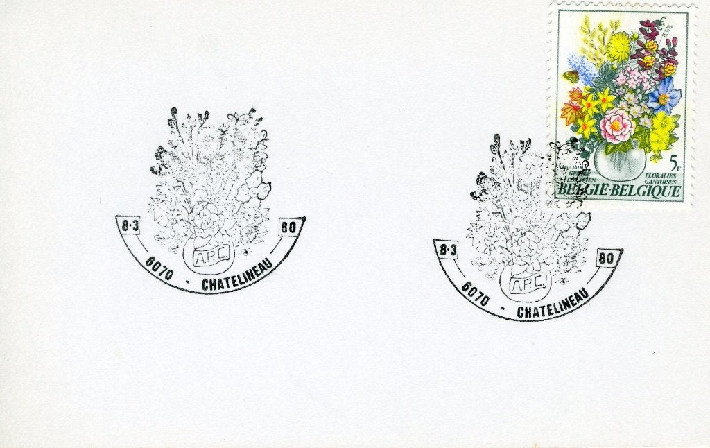 (B) Carte FDC 1980 1966 - Floralies de Gand VI - 1, Timbres & Monnaies, Envoi