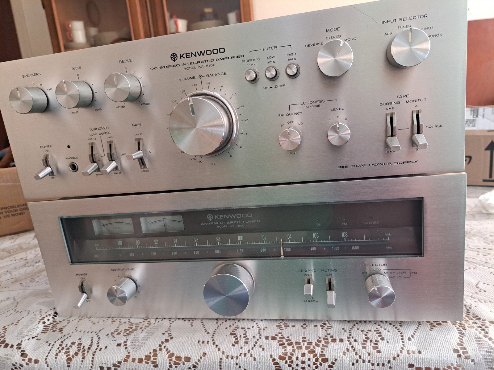 ampli et tuner kenwood, TV, Hi-fi & Vidéo, Enlèvement