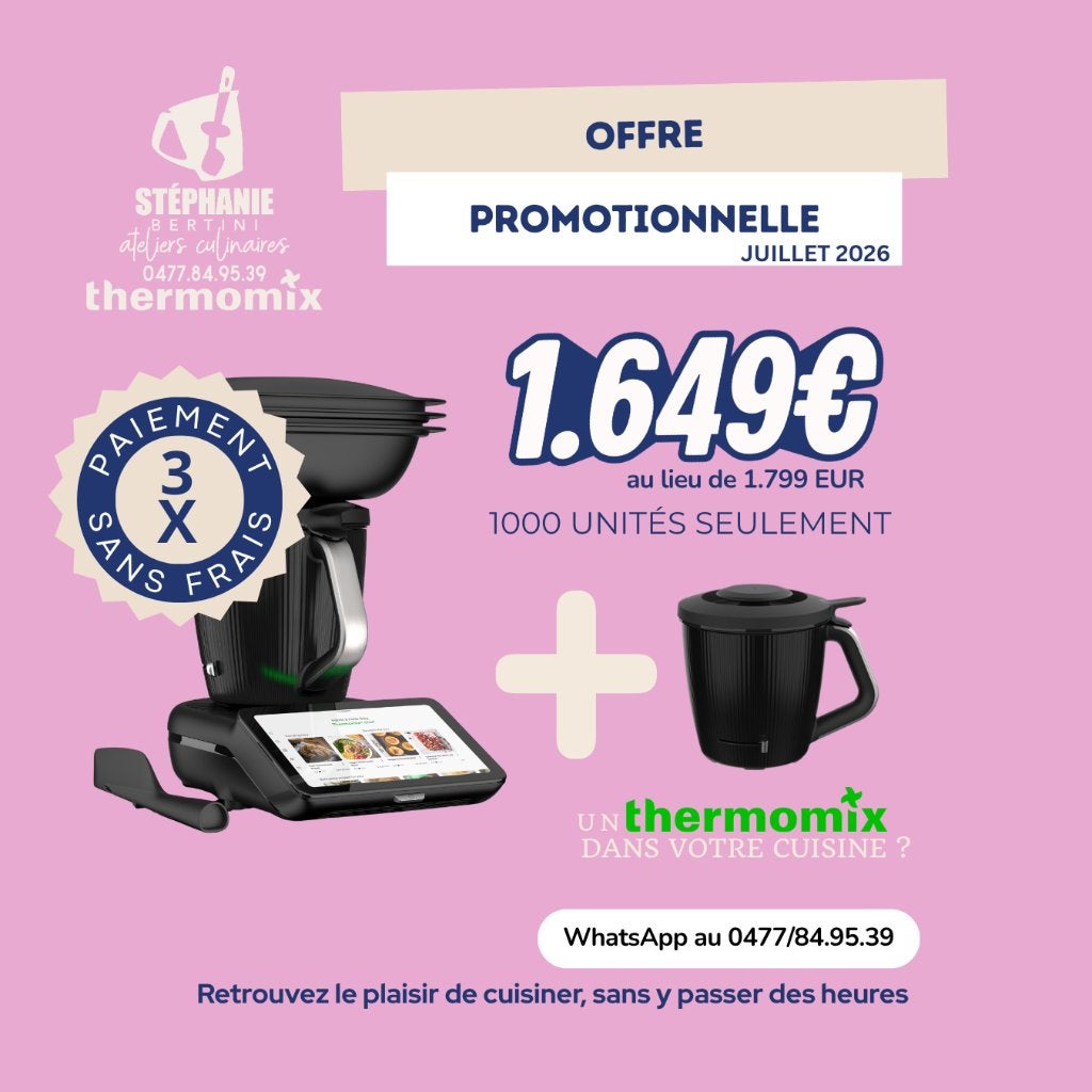 Thermomix (Bimby) TM7 Liège -Promo Juillet 26 +de 150 € de🎁, Neuf, Résiste au lave-vaisselle, 4 litres ou plus, 3 vitesses ou plus