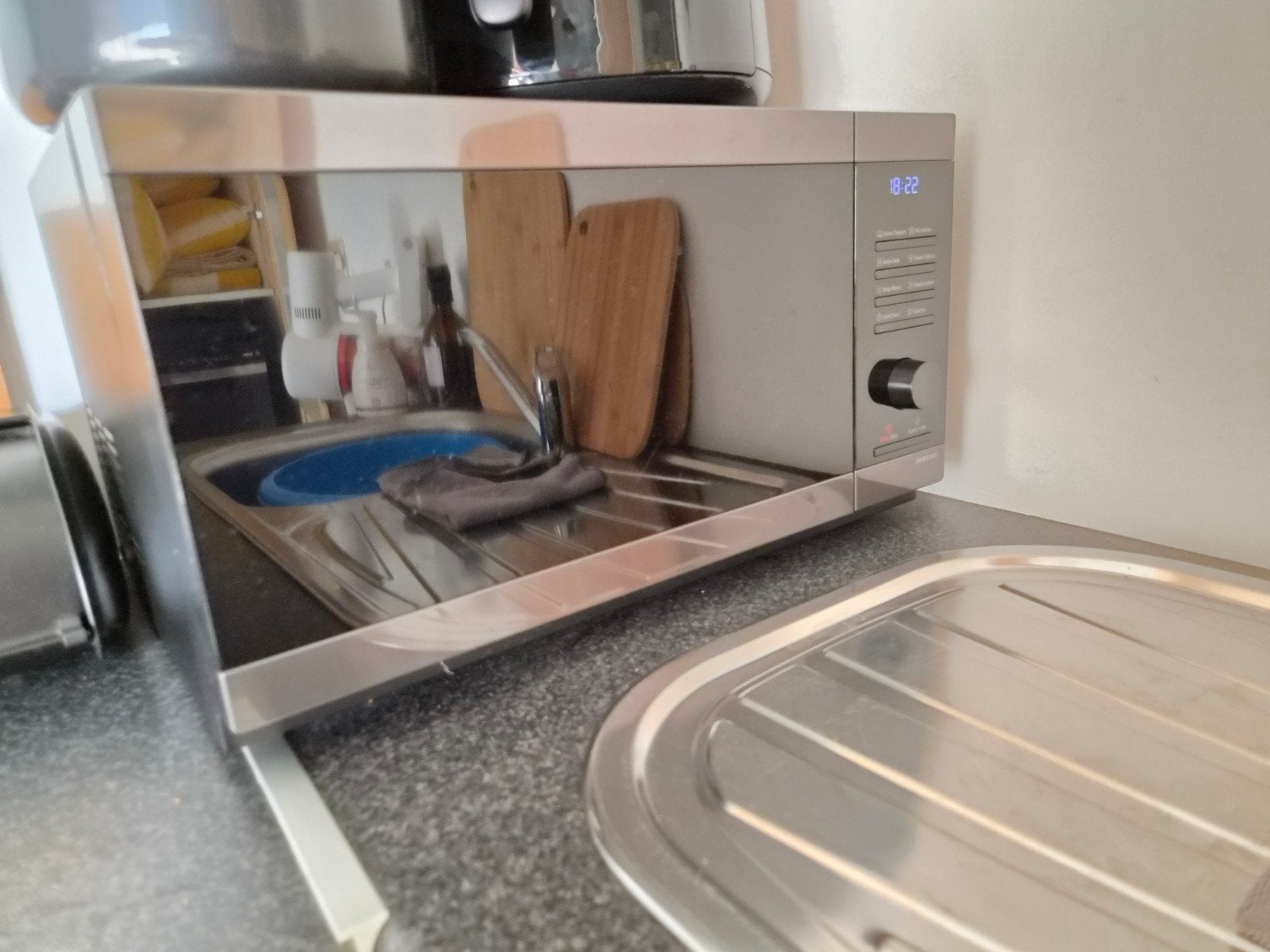 Samsung magnetron - 1x GEBRUIKT, Elektronische apparatuur, Ophalen, Zo goed als nieuw, Vrijstaand, Samsung