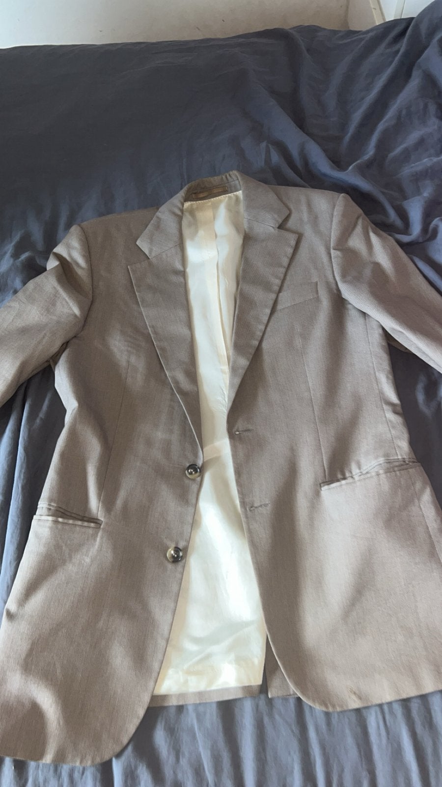 HUGO BOSS- lichtbruine vest, Kleding | Heren, Ophalen, Zo goed als nieuw, Maat 48/50 (M), Bruin