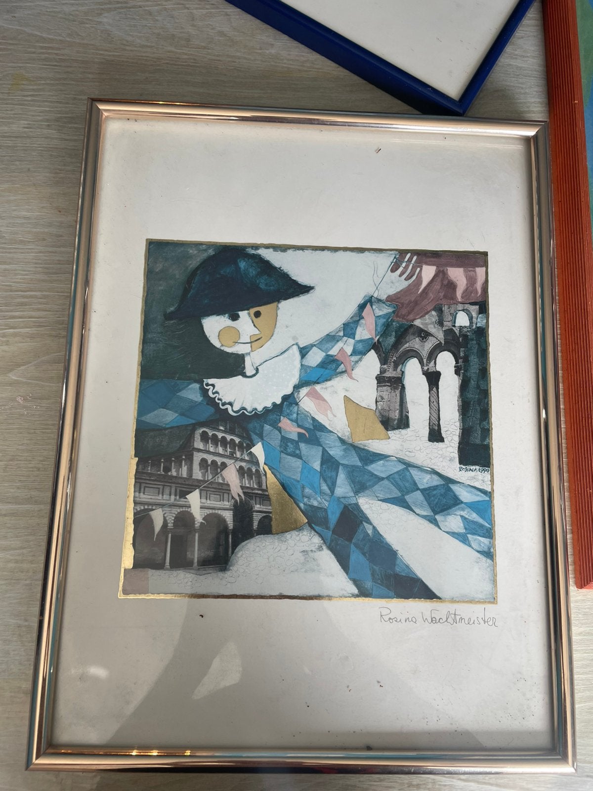 Litho arlequin rosina, Enlèvement ou Envoi