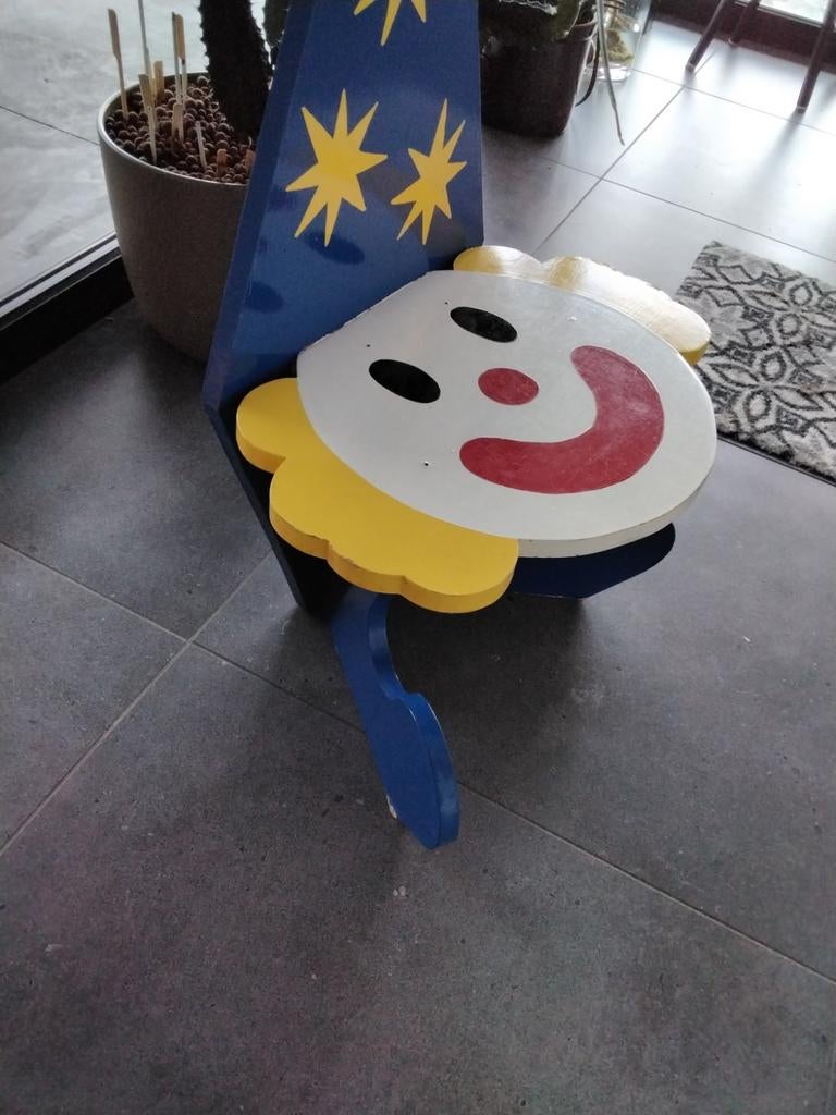 Houten stoeltje clown, Kinderen en Baby's, Ophalen