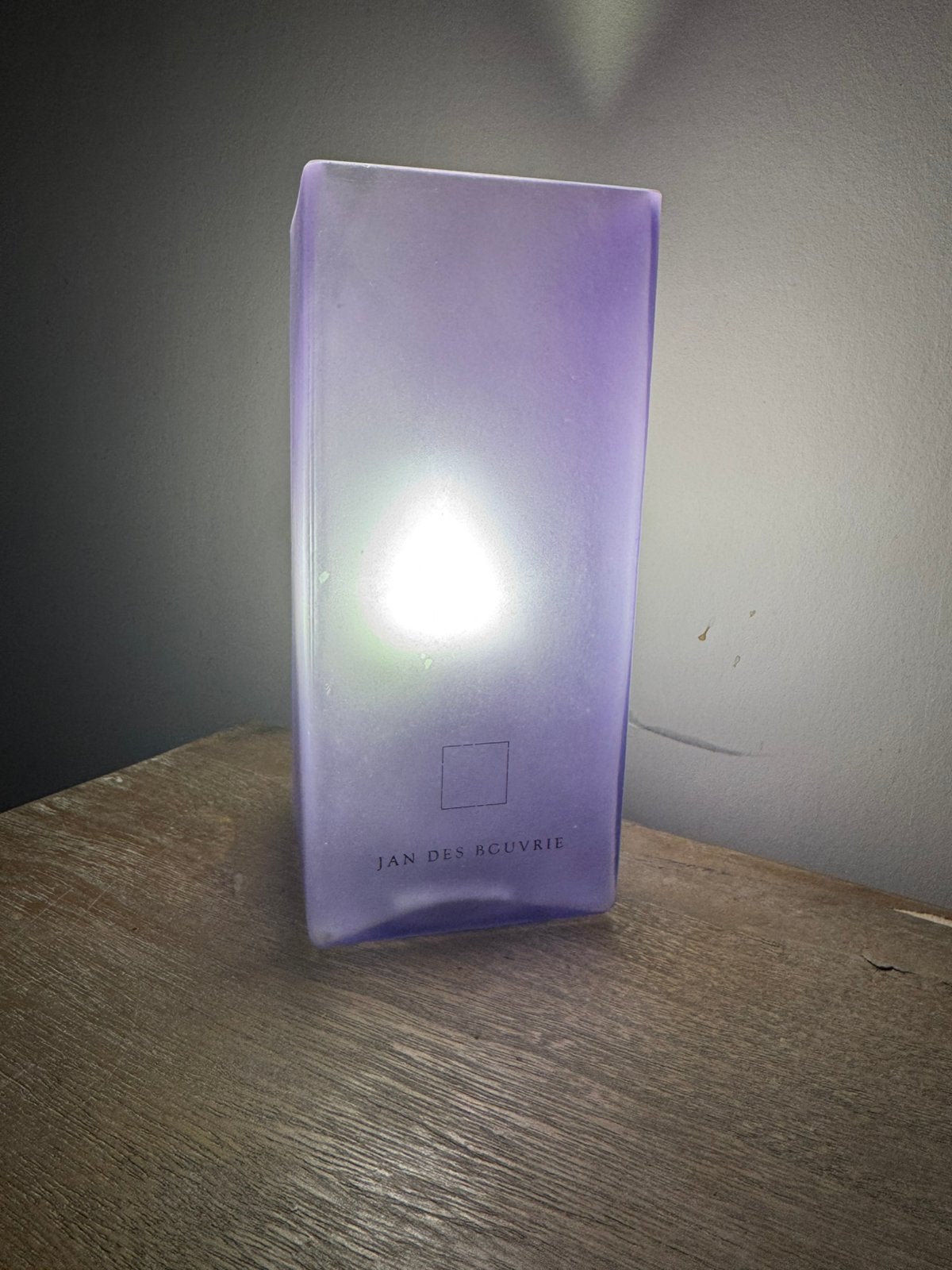 tafellamp jan des bouvrie - ICE Cubic lamp R2117, Huis en Inrichting, Lampen | Tafellampen, Gebruikt, Minder dan 50 cm, Glas, Ophalen