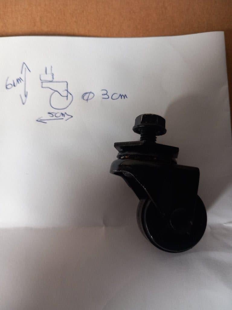 ROUES DE MEUBLES, Bricolage & Construction, Roues & Roulettes pivotantes, Neuf, Envoi