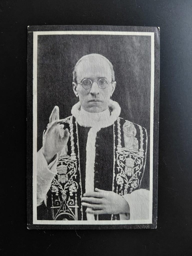 Bidprent Paus Pius XII, Verzenden, Bidprentje